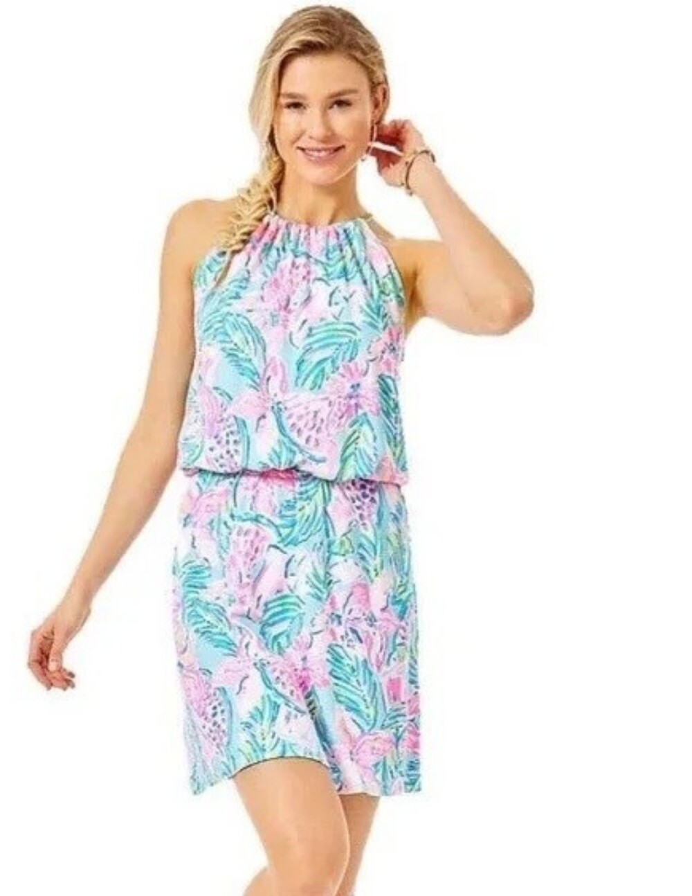 Lilly Pulitzer Gimme Juice Bowen Halter Skort Size L